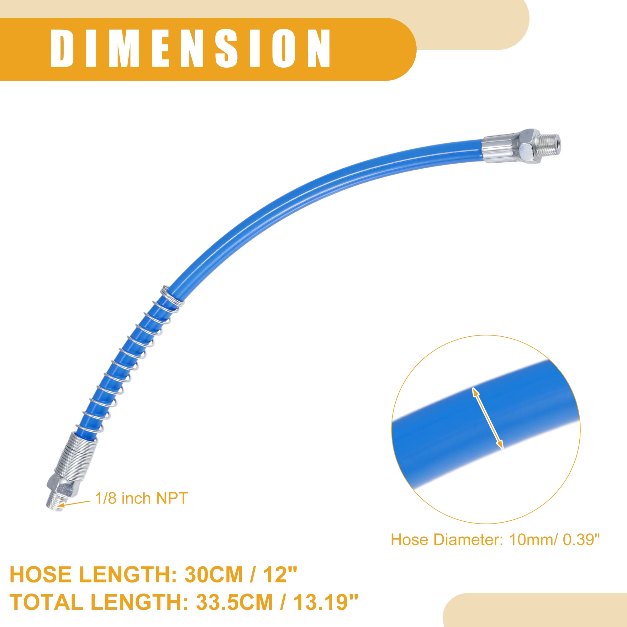 Manguera flexible X Autohaux para pistola de engrase - imagen 3