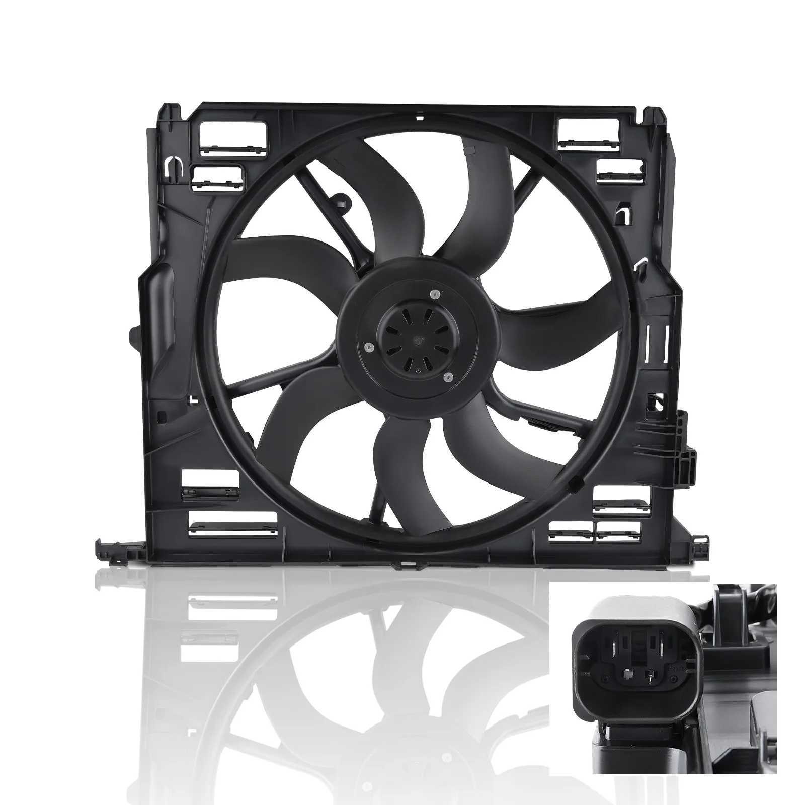 Condensador aire acondicionado BMW con ventiladores – Serie 5 F10 F13 2009-2015 OEM - imagen 3