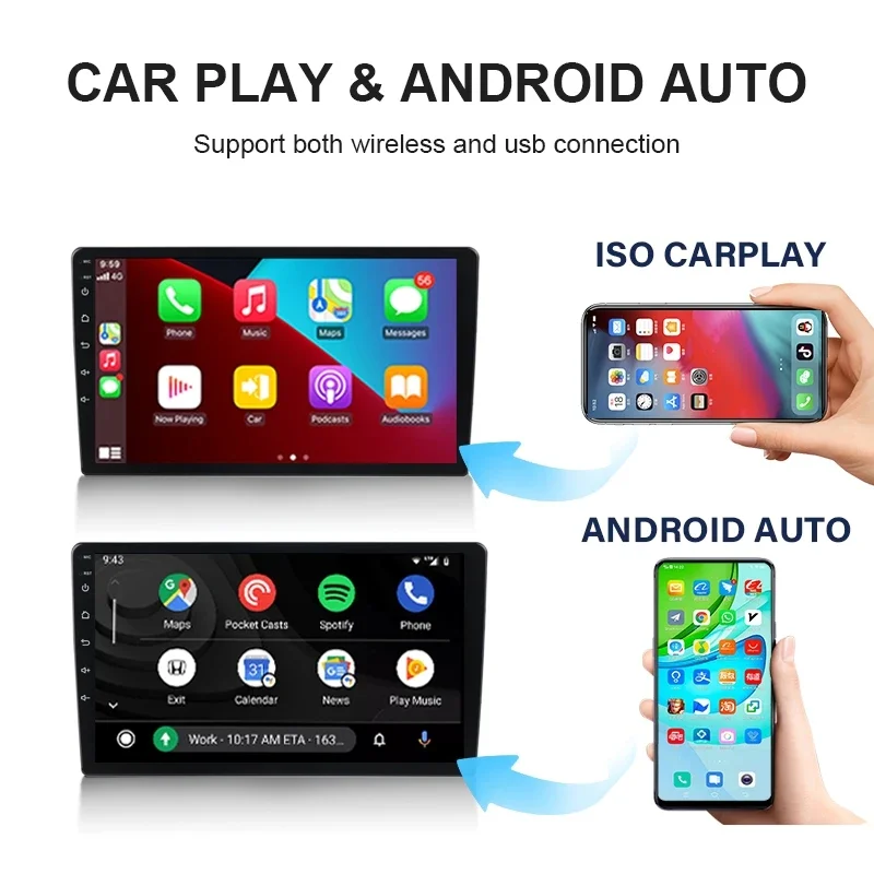 Radio Android 9 pulgadas 2 Din con Carplay – 8 núcleos 4G 64GB - imagen 2