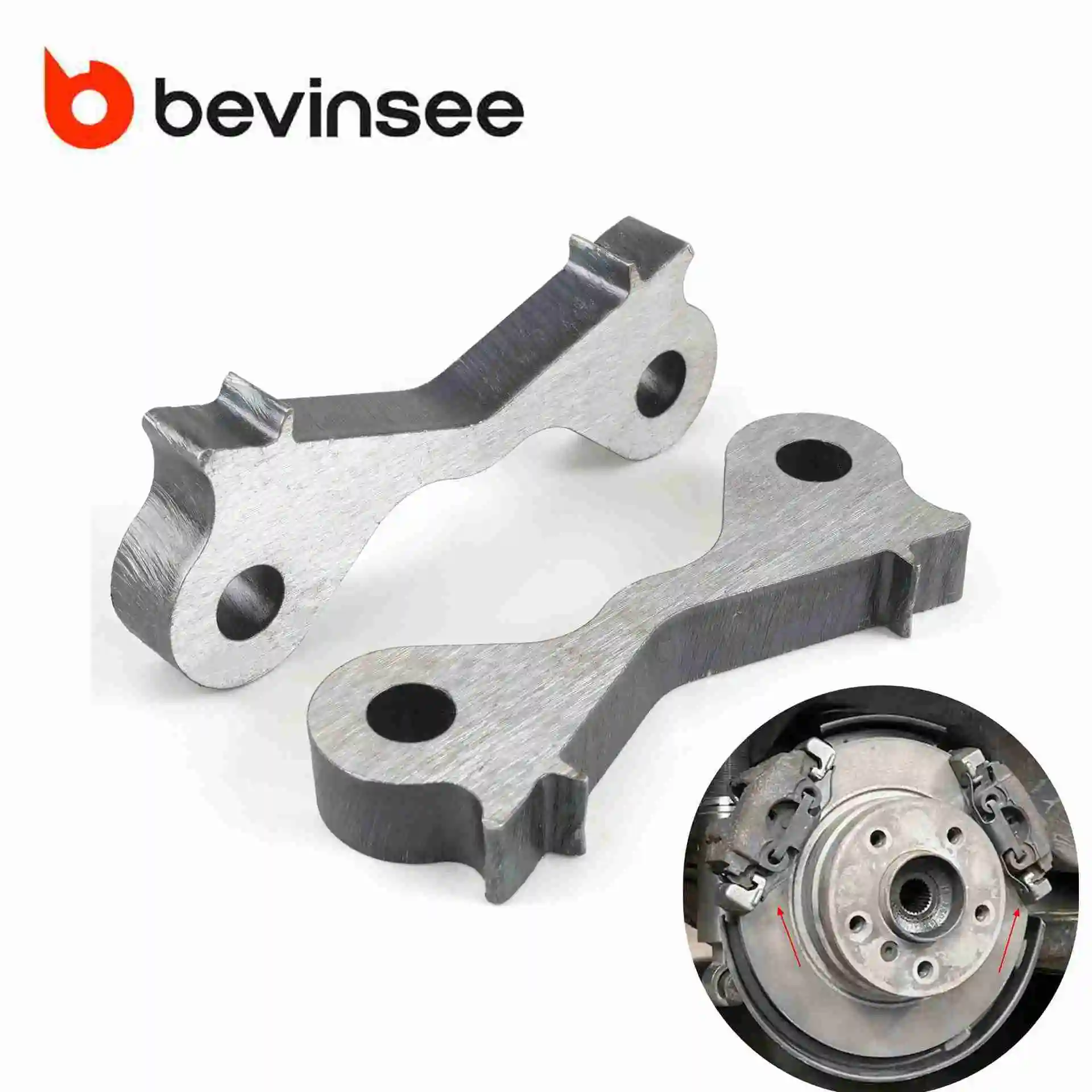 BEVINSEE 2 uds adaptadores de pinzas de freno duales de deriva solderados para BMW E36 E46 323i 325i 328i 330i