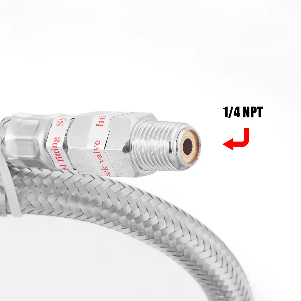 Universal 3/8NPT 1/4NPT 200PSI 480C 12V Kit de bomba de compresor de suspensión neumática Chrome TT 102993 -SL - imagen 3