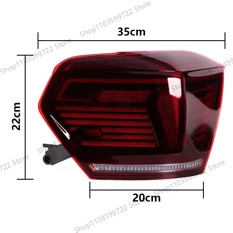 Piloto trasero LED para VW Polo Hatchback 2019-2023 - imagen 2