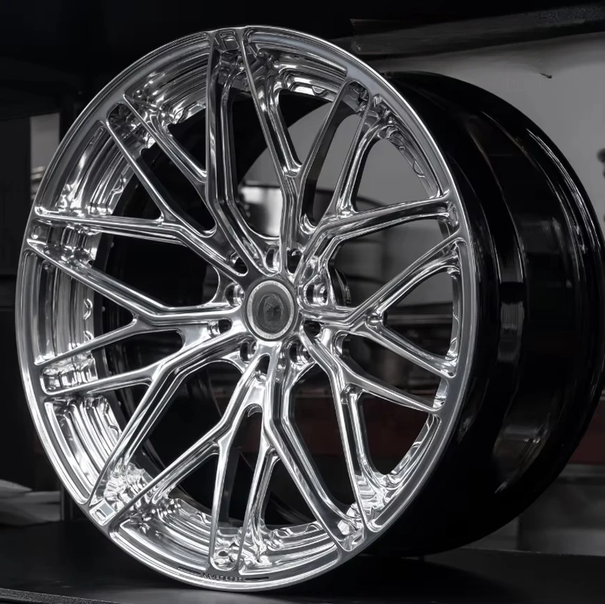 Personalizado 19x8,5 5x114,3 5x112 20x9 18-22 pulgadas 2 piezas cromadas para BMW Audi Mercedes benz Maybach llantas de ruedas forjadas de aleación - imagen 2