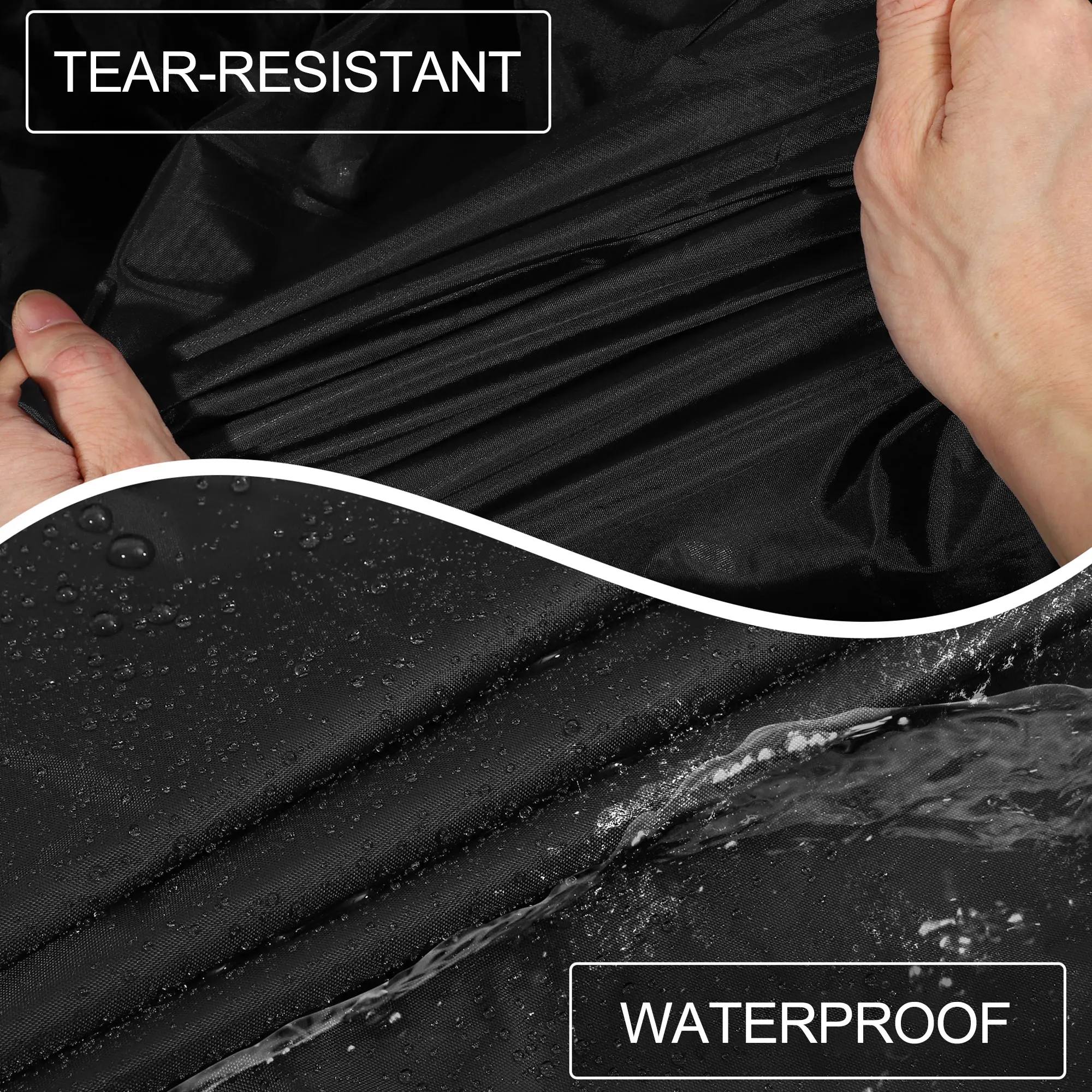 UXCELL cubierta de coche para Toyota Supra 210D-PU cubiertas completas para exteriores para todo tipo de clima con cremallera de puerta protección impermeable contra la lluvia y el sol - imagen 2