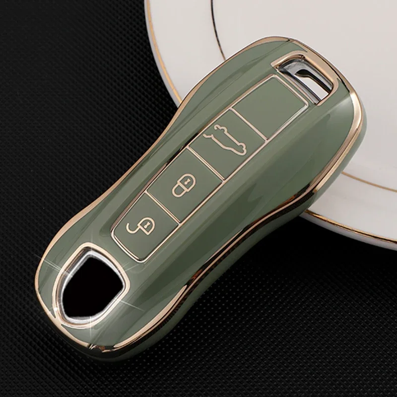 Porsche 971 llavero carcasa TPU suave para Cayenne Macan Panamera 4S - imagen 5
