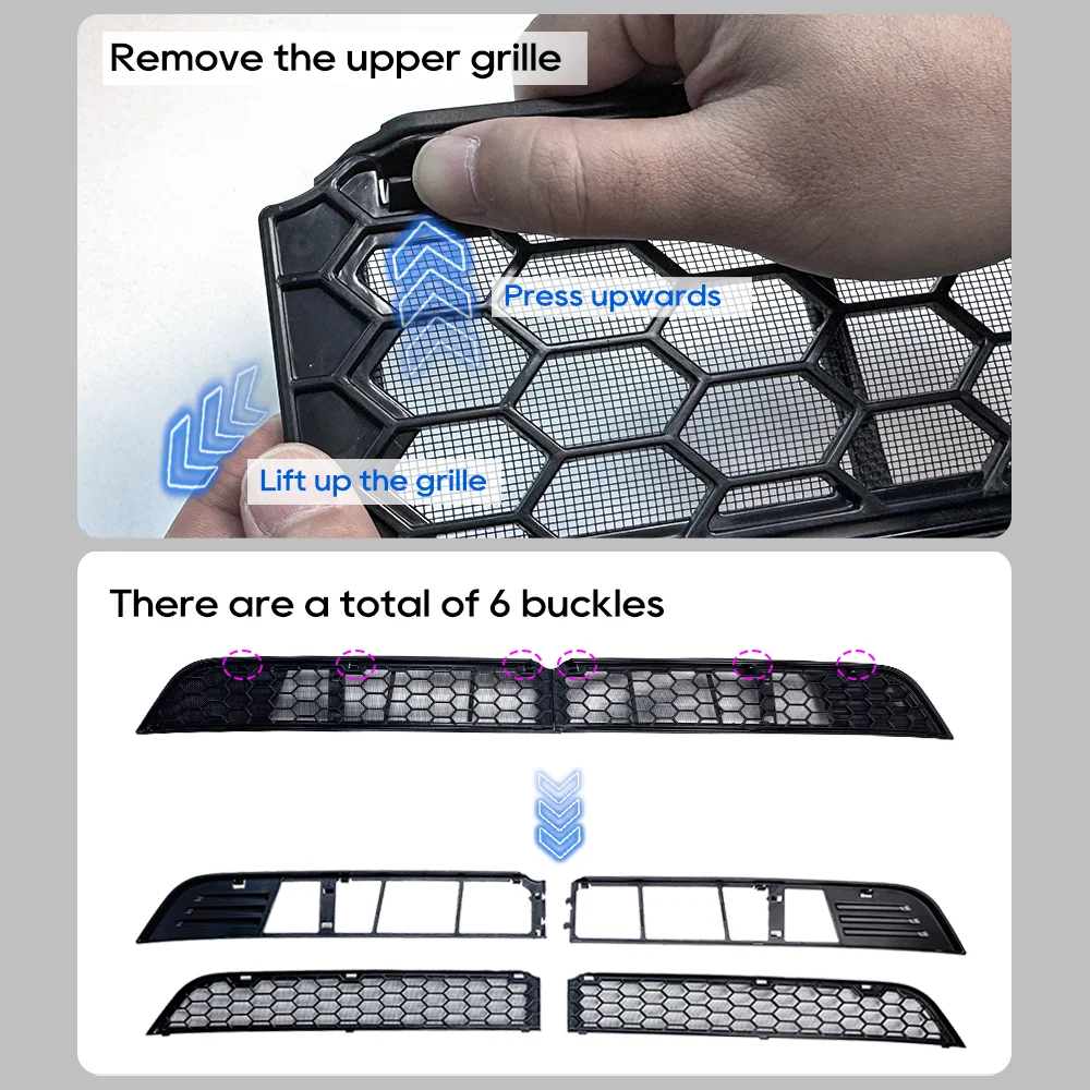 Malla antinsectos de rejilla para Tesla Model Y Juniper y Model 3 Highland - imagen 4