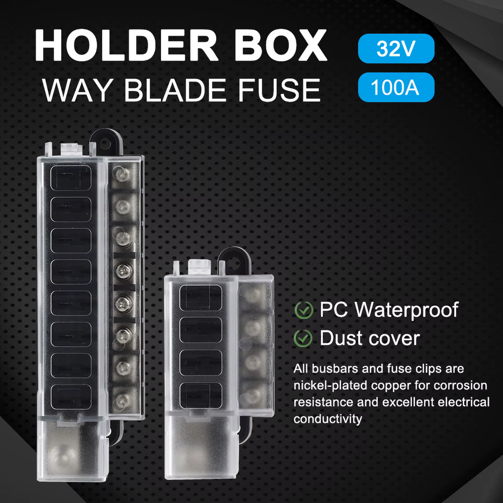 Caja porta fusibles ATO 12V-24V para coche y camión - imagen 5