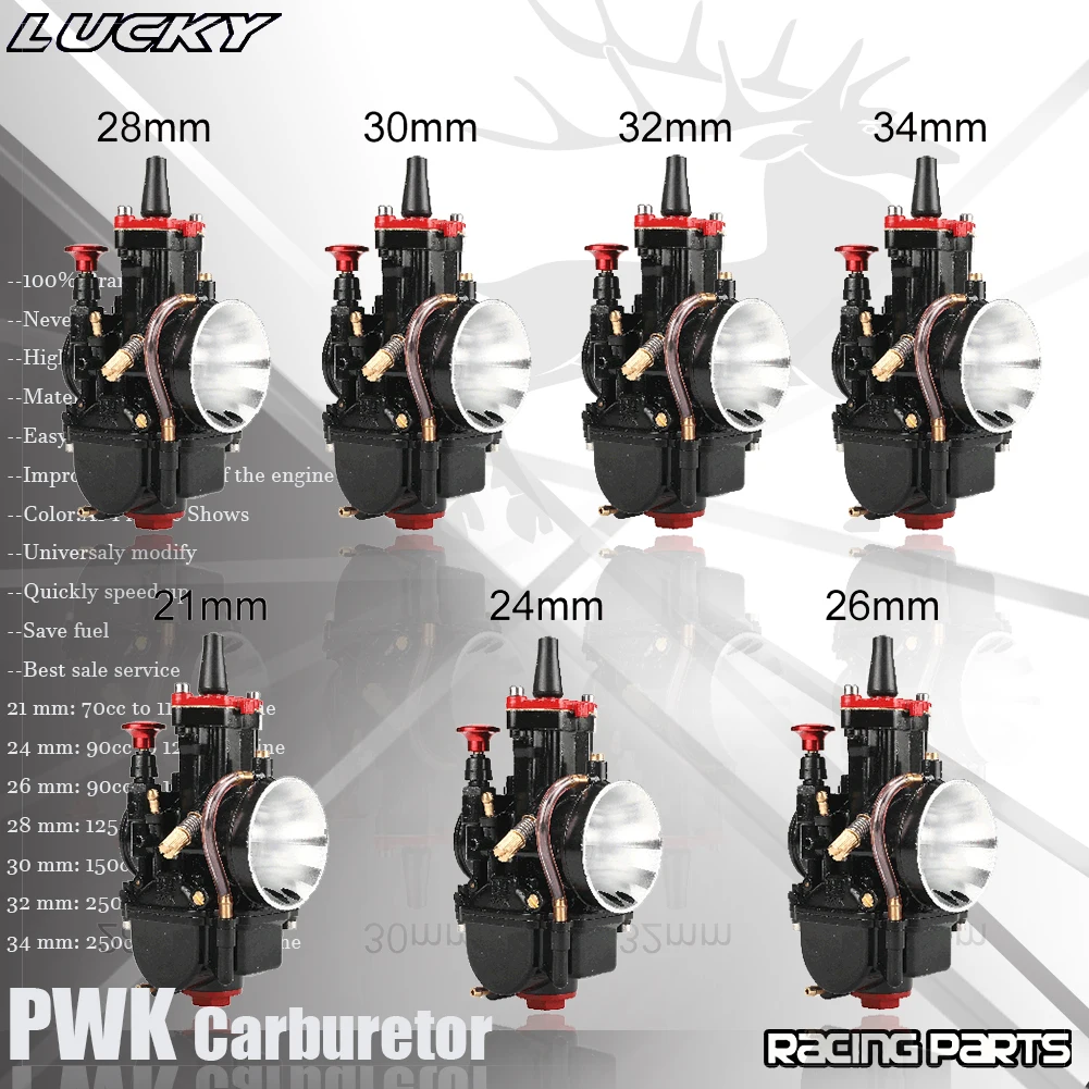 Carburador PWK Power Jet alta prestaciones moto universal 21-34mm - imagen 3