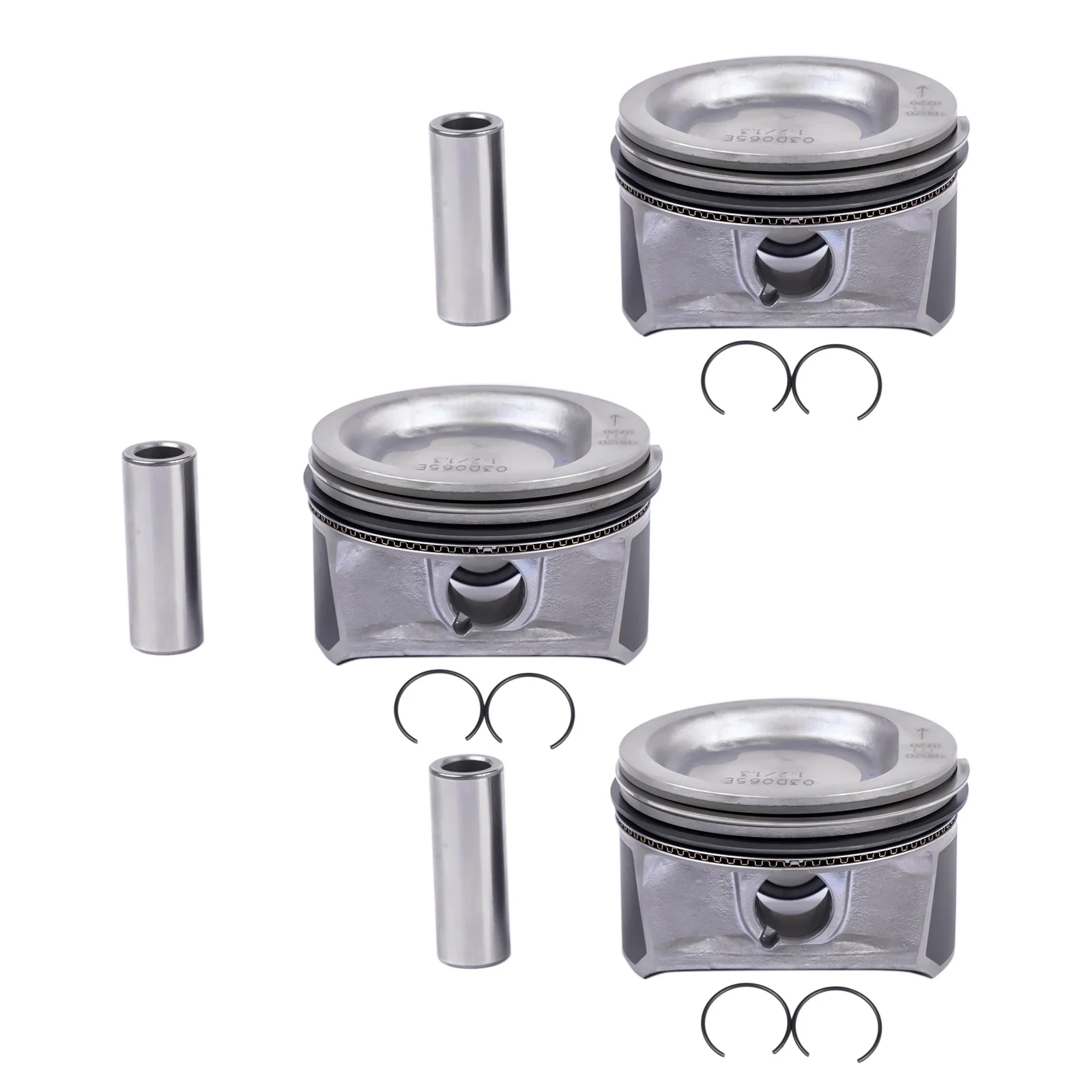 Juego de pistones y anillos para Seat Ibiza III Skoda Fabia VW Fox Polo 1.2 03D107065C - imagen 5