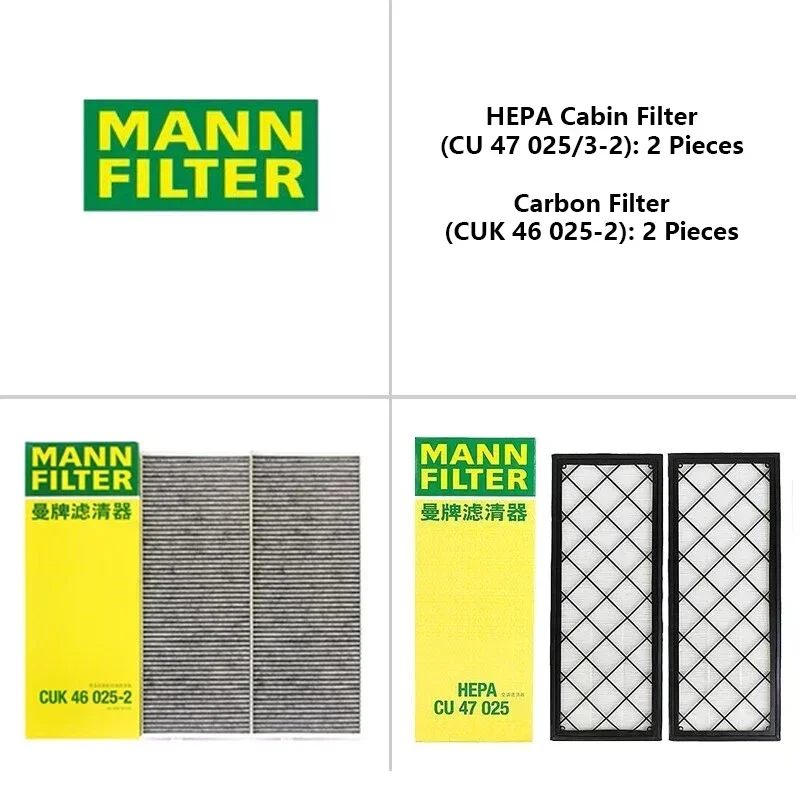 MANN-FILTER Filtro de habitáculo HEPA carbón activo – Tesla Model 3/Y - imagen 3