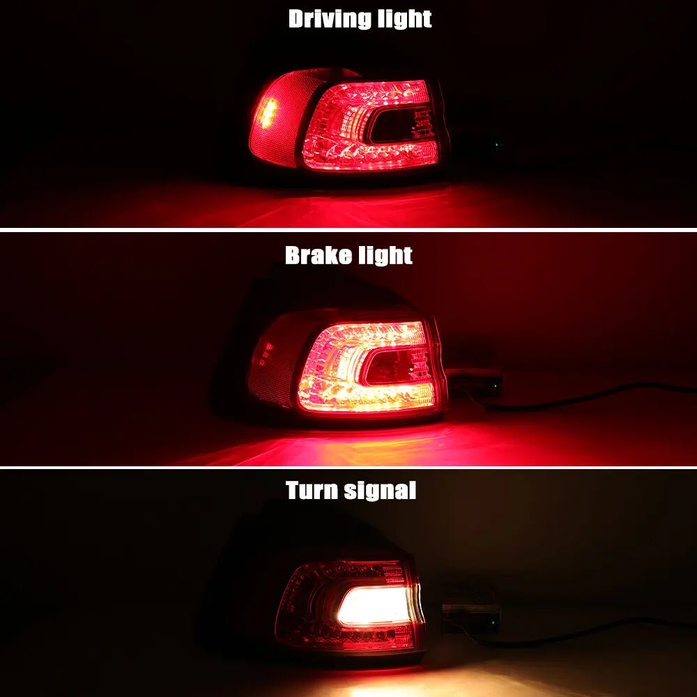 Lámpara de freno LED trasera para Jeep Cherokee 2014-2018 – luz roja - imagen 3