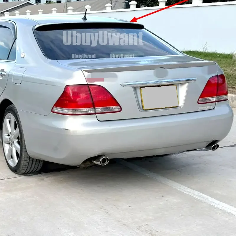 Edición deportiva para Toyota Crown Athlete 2005 a 2009, alerón de techo para ventana trasera, pintura en aerosol Panit DIY o Color blanco y negro - imagen 4