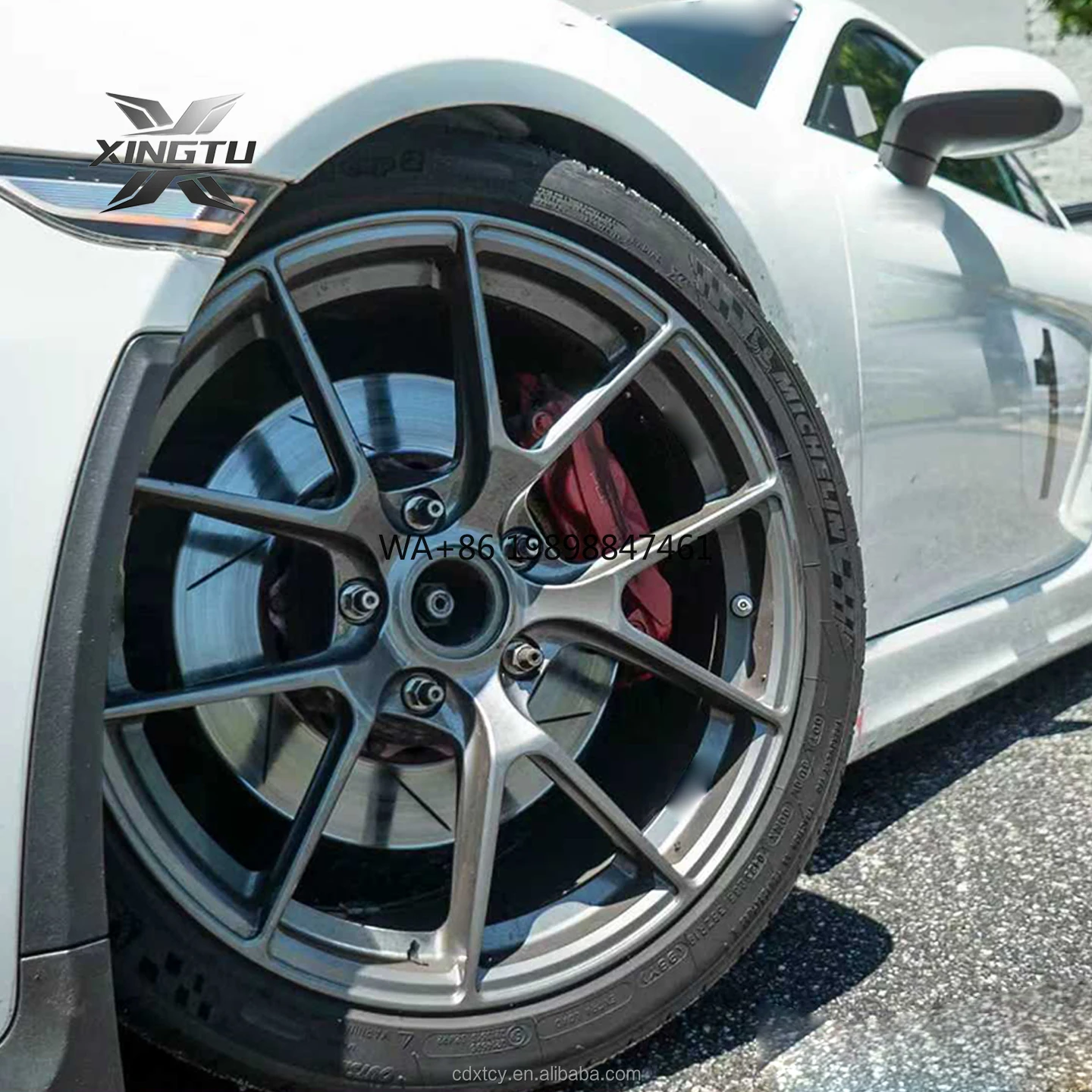 Llantas de aleación gris nebulizado para Porsche 718 y 911