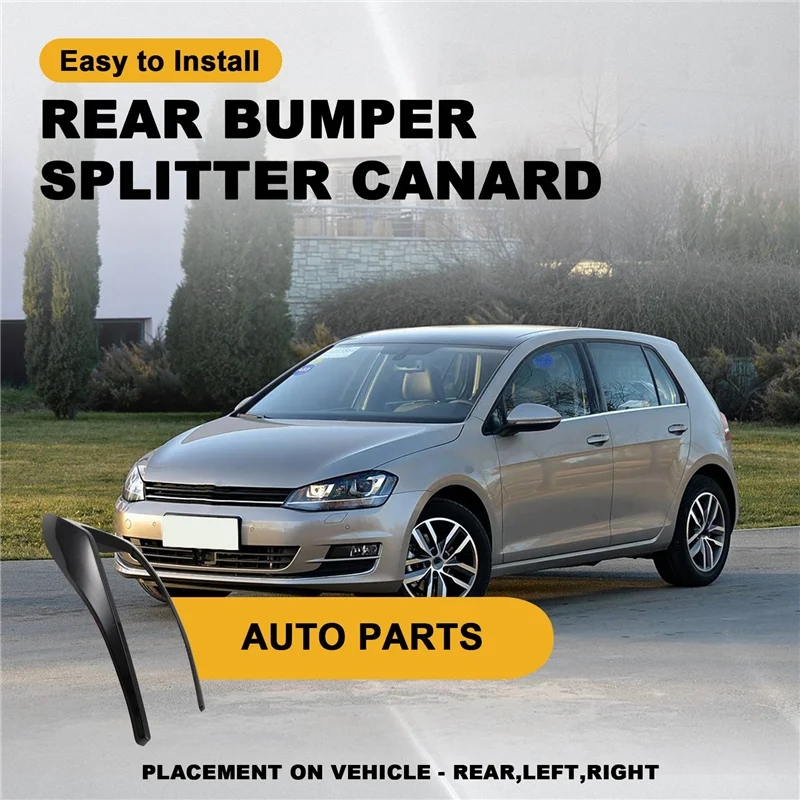 Divisor de parachoques trasero Canard Golf 7 MK7 GTD 2012-2015 - imagen 3