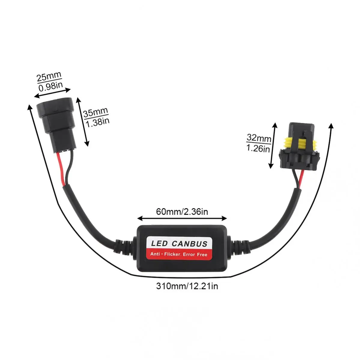 Adaptador Canbus 9005/HB3 parafaros LED antiparpadeo - imagen 2