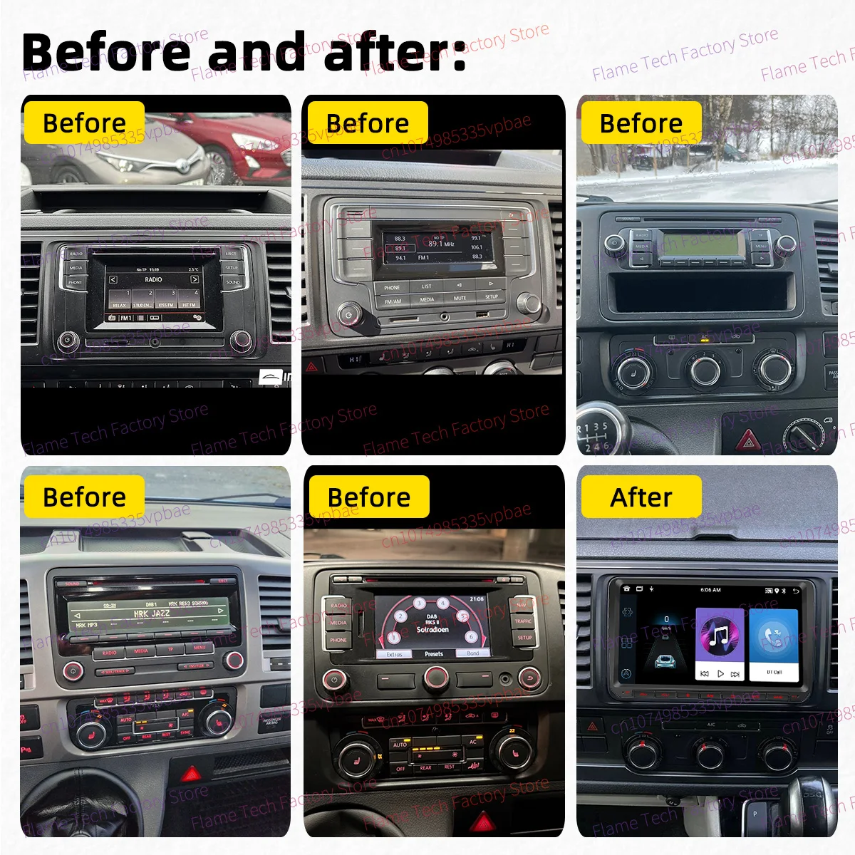 Radio multimedia Android Auto con GPS VW Caravelle T6.1 - imagen 2