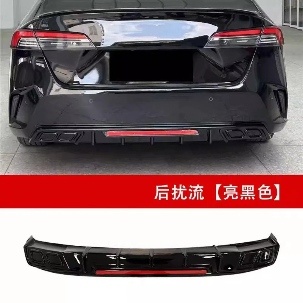 Alerón de labio trasero negro brillante para Honda Inspire 2023 2024, luz de freno mejorada, lámpara de parachoques trasero, accesorios para automóviles