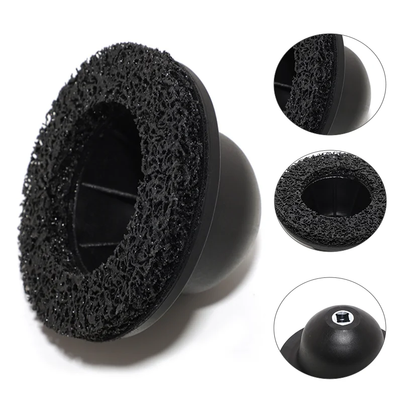 Cepillo limpiabujes de rueda 150 mm para taladro - imagen 3