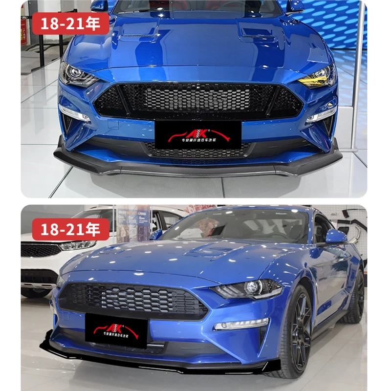 Splitter delantero JC Style para Ford Mustang 2015-2021, negro - imagen 3