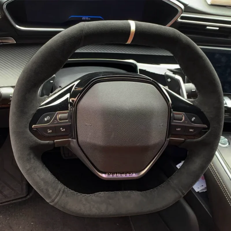 Funda de volante piel Peugeot E-208 y 3008 (2016-2020)