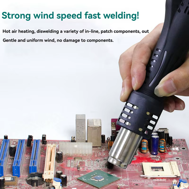 8118 SMD Rework Soldeerstation 2-in-1 hete lucht en soldeerbout voor BGA PCB IC-reparatie, geavanceerd lasapparaat - imagen 4