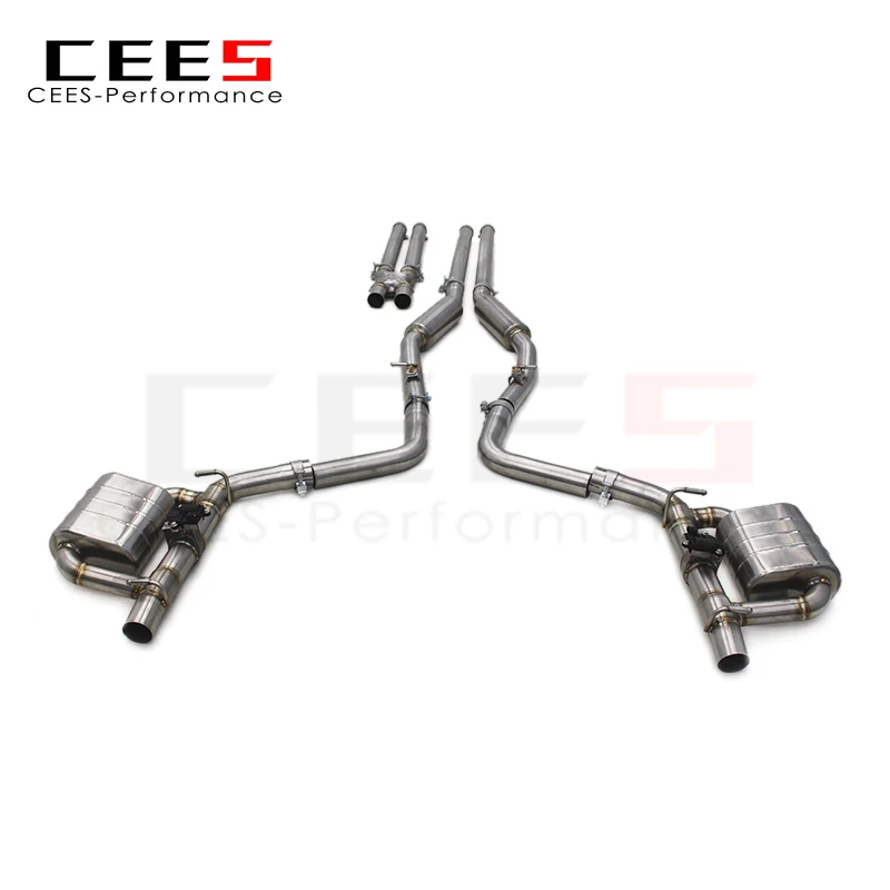 CEES para Dodge Charger 2012+ sistema de Escape Catback silenciador de Escape de coche de carreras de acero inoxidable con Control remoto