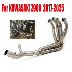 Tubo delantero de escape para Kawasaki Z900 Titanio y acero inoxidable