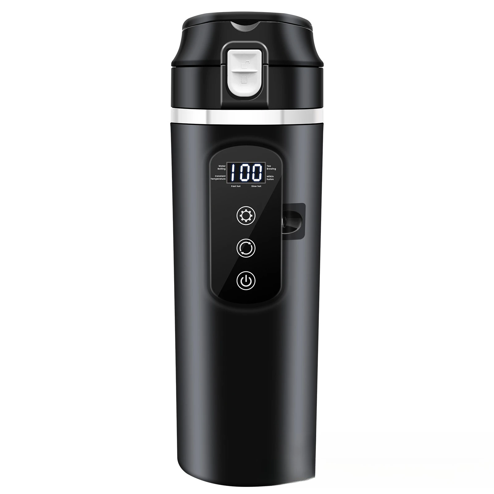 Taza calefactora universal para coche fabricada en acero inoxidable