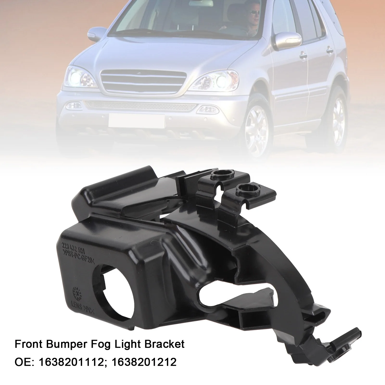 1638201112 Marco de faro antiniebla delantero Mercedes ML W163 - imagen 3
