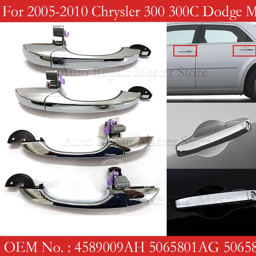 Manetas exteriores cromadas para Chrysler 300C y Dodge Magnum - imagen 2