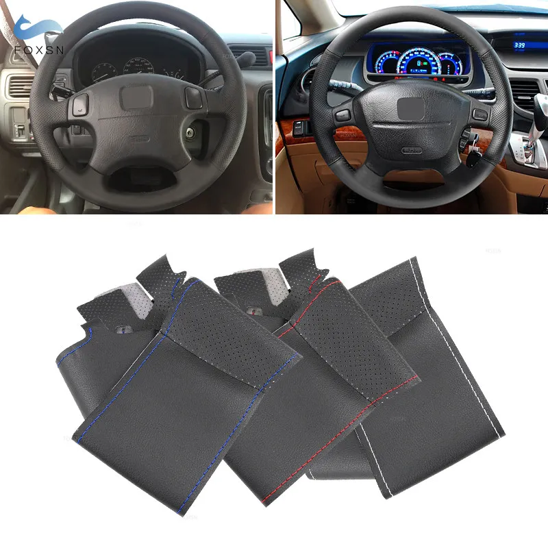 Funda cosida de cuero para volante Honda Civic, Accord y Acura CL