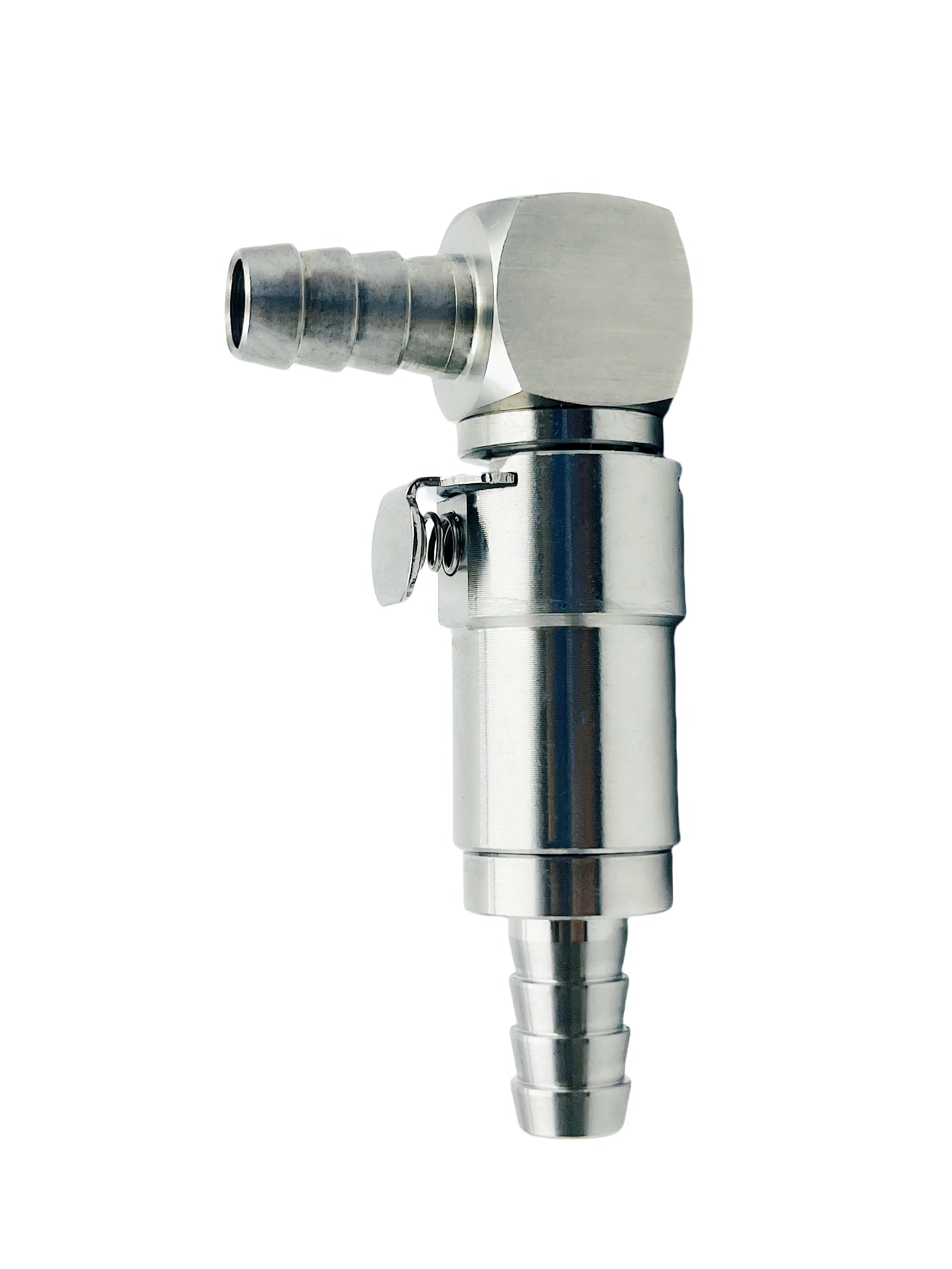 Vista frontal del conector de acoplador de combustible