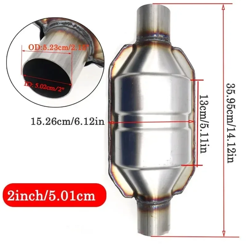 Escape universal acero inoxidable 2"-3" alto flujo - imagen 4
