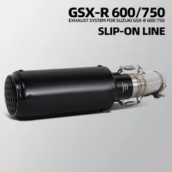 Escape slip-on con tubo medio para Suzuki GSX-R/GSX-S 600/750