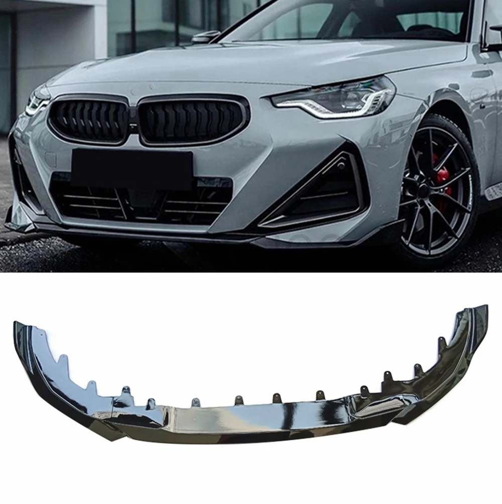 Splitter delantero negro brillante para BMW G42 Serie 2 Coupé 2022 - imagen 2