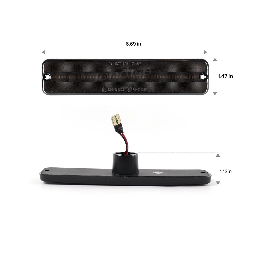 Luz LED ahumada de guardabarros delantera Jeep Wrangler YJ 87-95 - imagen 5