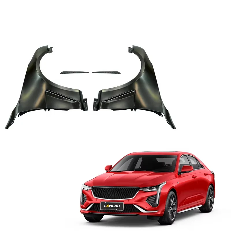 Langyu guardabarros exterior modificado delantero para Cadillac CT4