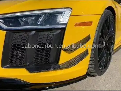 Canards delanteros de fibra de carbono para Audi R8 V10 2017-2019 - imagen 2