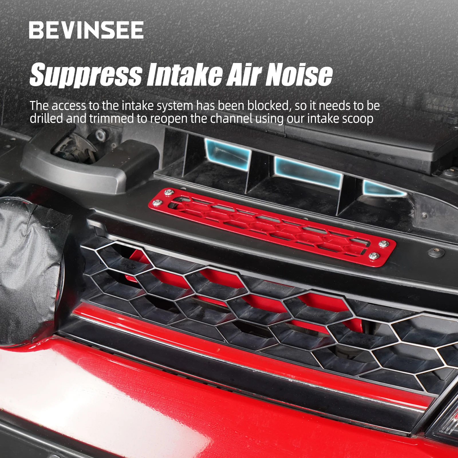 Kit toma de aire BEVINSEE para VW Golf GTI MK7 / Audi S3 8V - imagen 4