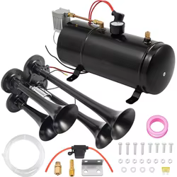 Kit de bocina de aire para camiones con compresor y tanque