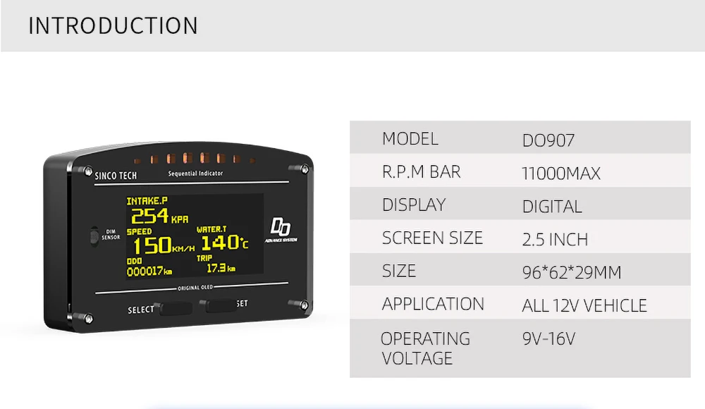Pantalla LCD mostrando parámetros en funcionamiento