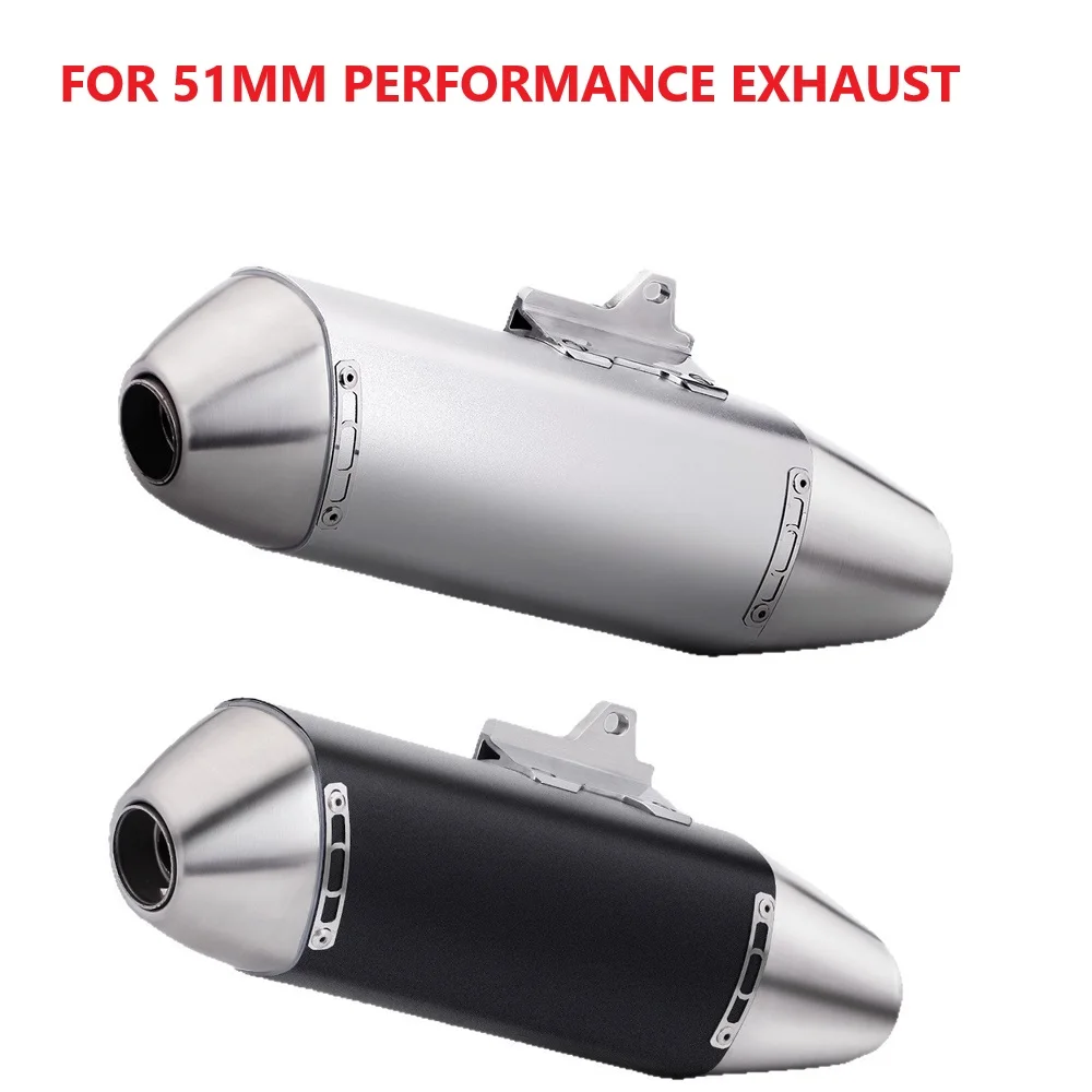 Tubo silenciador de escape universal 51 mm para moto 4T