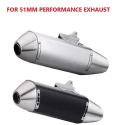 Tubo silenciador de escape universal 51 mm para moto 4T