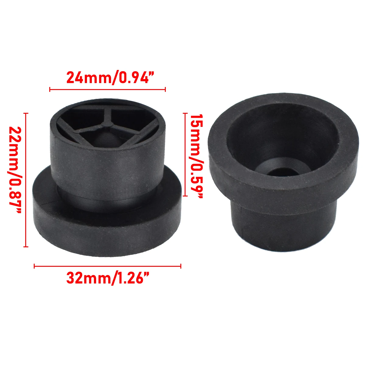 68238086AA Casquillo de goma para tapa de motor – Jeep Dodge Ram - imagen 2