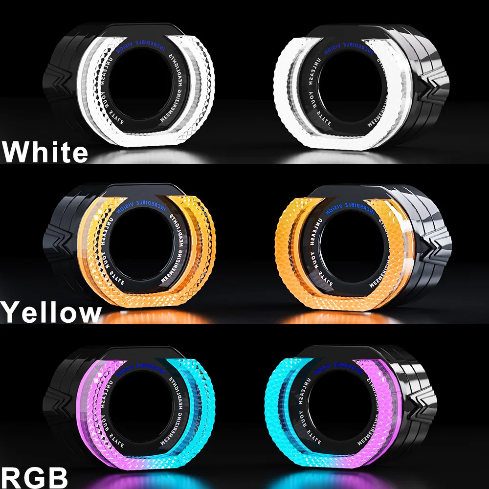Kit máscara ojos ángel 5D Halo LED Bi-Xenon – Faros DRL - imagen 4