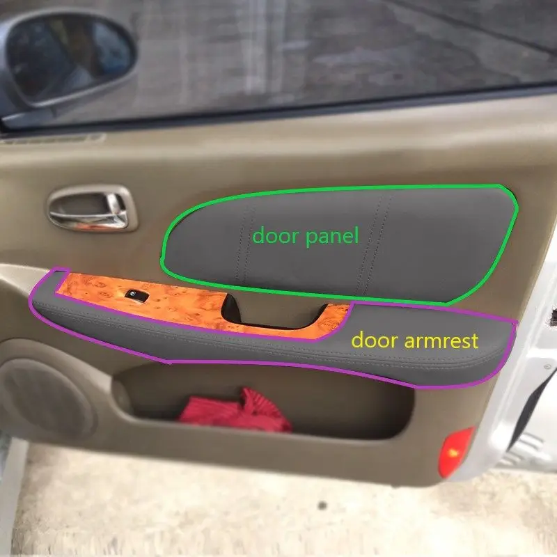 Cubremanijas de puerta en cuero microfibra Hyundai Sonata 04-08 - imagen 4