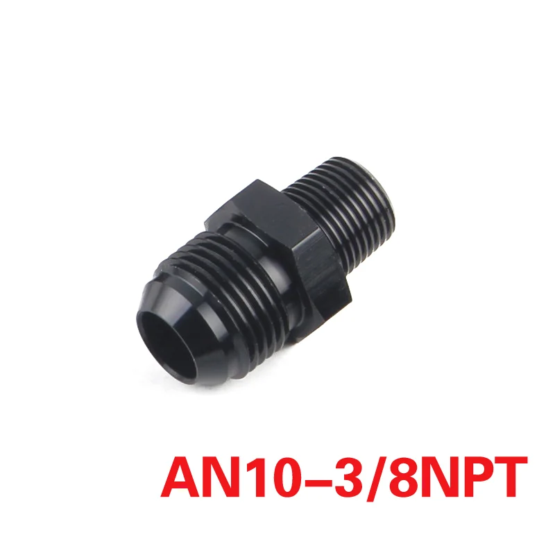 Adaptador recto AN4-AN10 rosca NPT para racores y enfriador de aceite