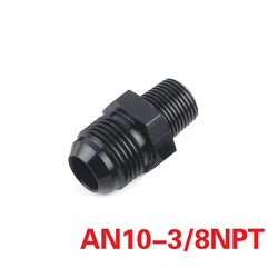 Adaptador recto AN4-AN10 rosca NPT para racores y enfriador de aceite