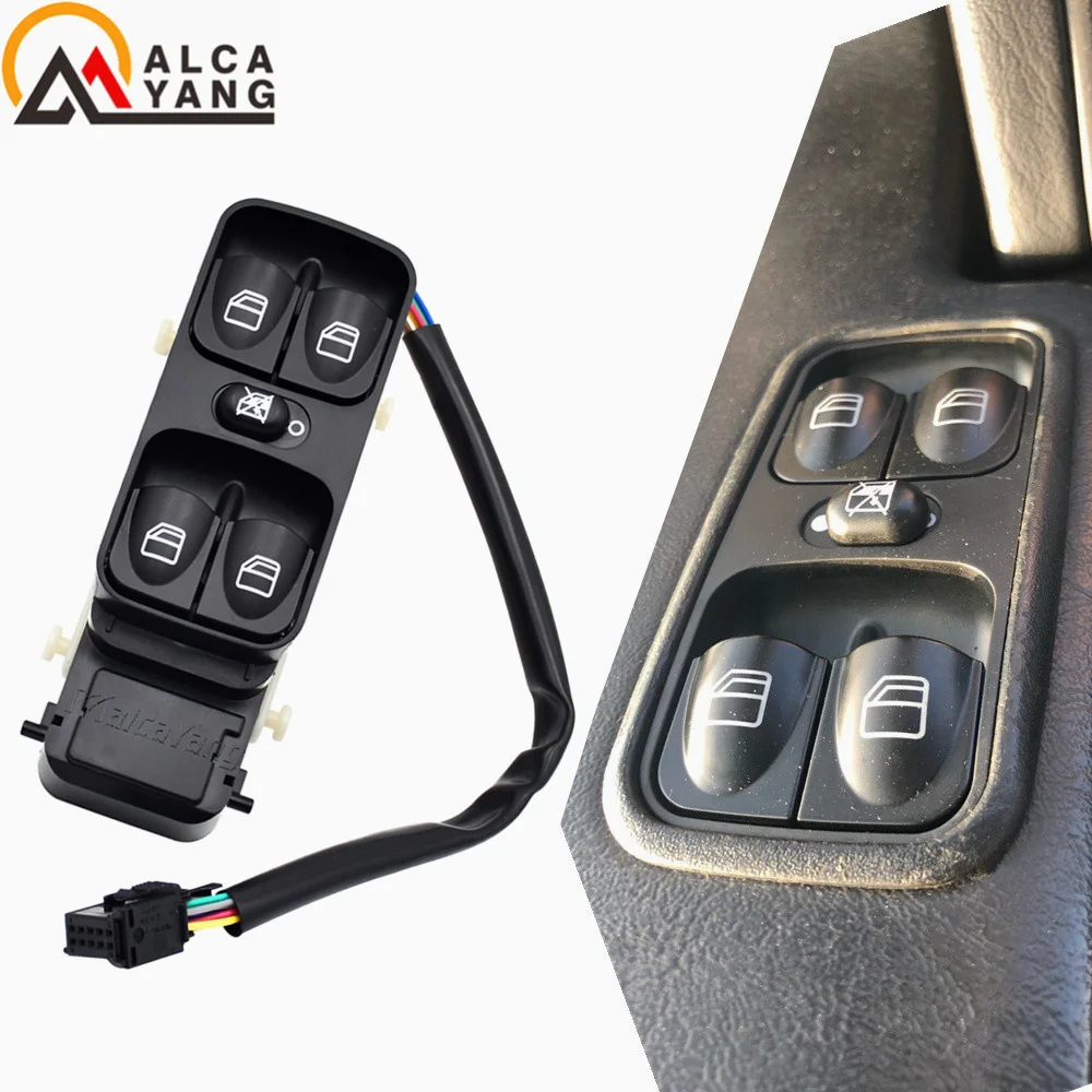 Interruptor de ventanilla eléctrica Mercedes-Benz W463 vista frontal