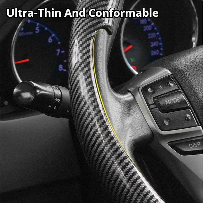 Protector antideslizante volante gamuza fibra carbono Lincoln MKX - imagen 4